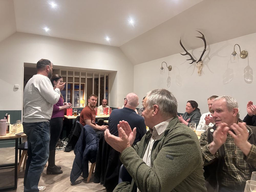 A welcome guest at a whisky tasting