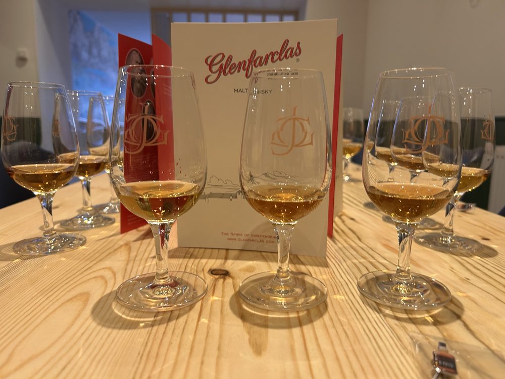 Glenfarclas tasting event setup